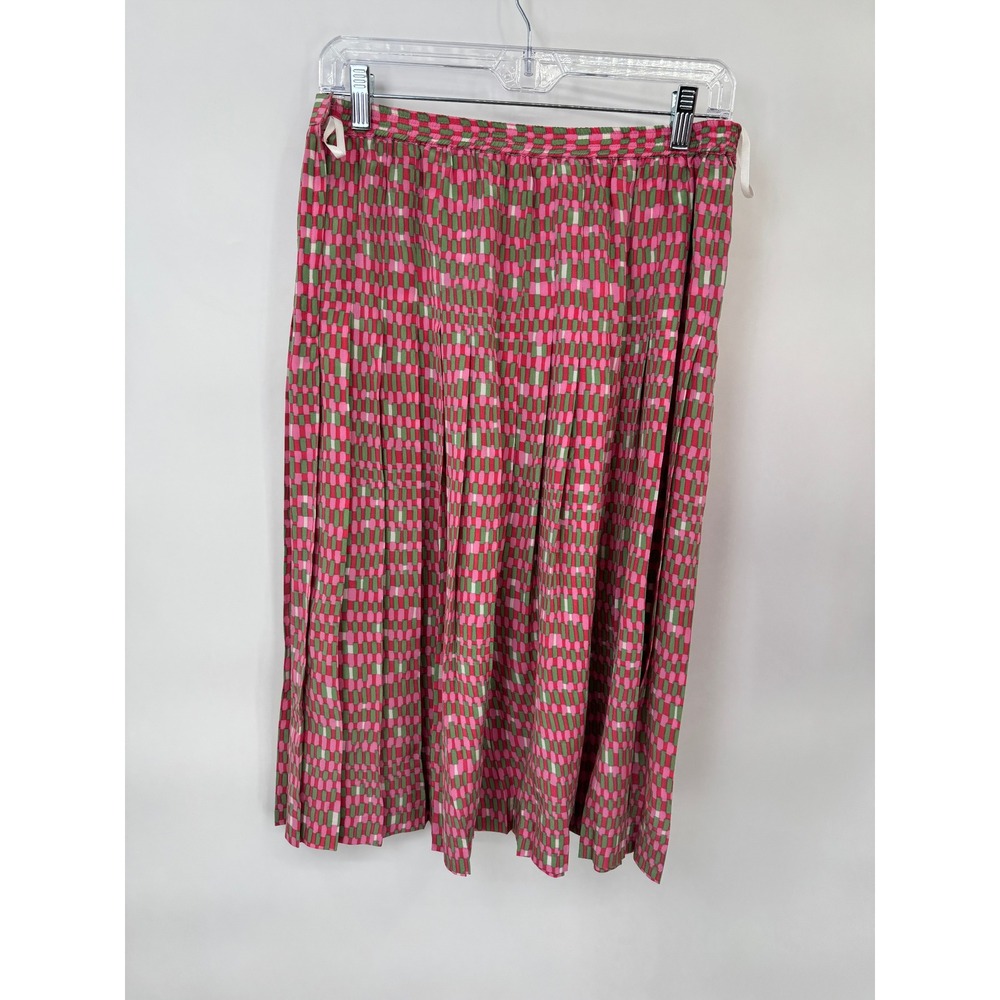 Anne Crimmins Skirt Suit Set Womens 12 Pink Geometric Coquette Vintage - Picture 14 of 16